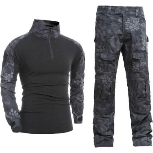 TAK YIYING Tactical Camouflage Military Uniform Clothes Suit Men US Army clothes Military Combat Shirt + Pants