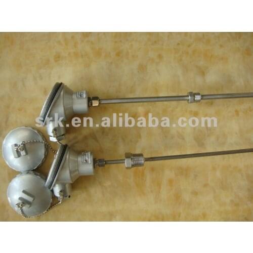 K type thermocouple with 1/2NPT ,SS 304 sheath, 0-1000C diameter;6mm ,Length:200mm , fast delivery
