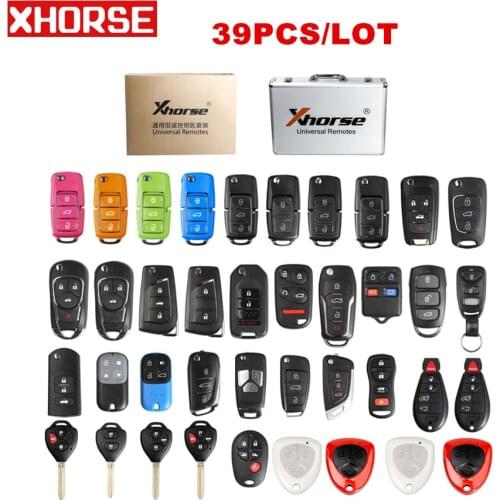 Xhorse Universal Remote Keys English Version Packages 39 Pieces for VVDI2 or VVDI Key Tool