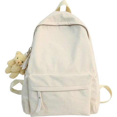 Large Capacity Fashion Women Backpacks Cute Girl School Bags with Pendant