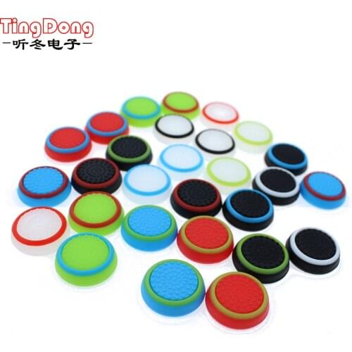 2 pcs Silicone Analog Thumb Stick Grips Cover for Playstation 4 PS4 Pro Slim PS3 Gamepad Thumbstick Caps Xbox 360 One Stick Cap