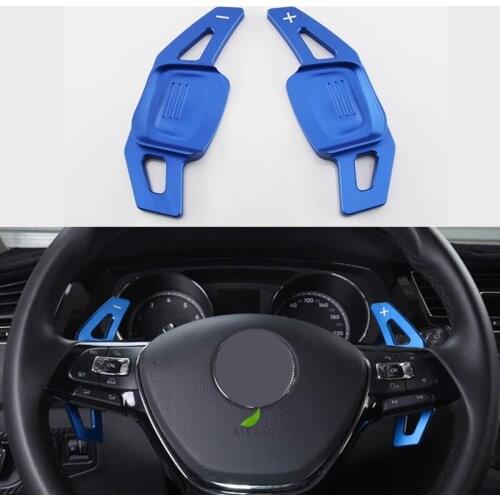 2PCS Car Steering Wheel Extension Shift Paddle Shifter for VW Volkswagen Golf 7 7.5 MK7 Accessories 2015-2019 Car Styling