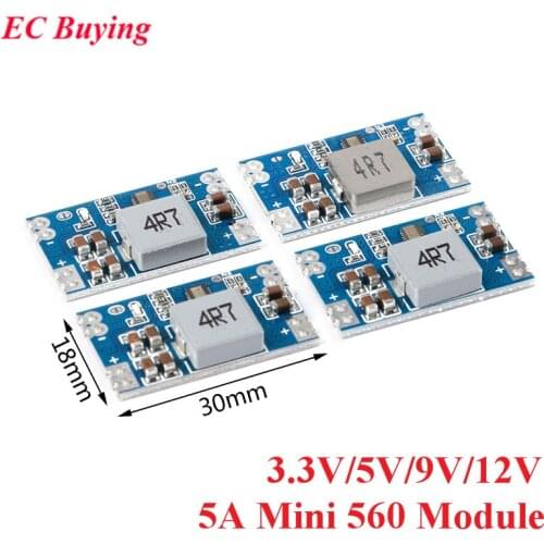 DC-DC Mini 560 Step Down Buck Power Supply Module 5A mini560 Regulated Board DC to DC Output 3.3V 5V 9V 12V