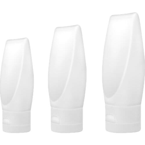 50pcs/pack HDPE 30ml 50ml 100ml Frosted Cosmetic Packaging Tube Squeeze Soft Plastic Bottles cosmetic tubes w/ Snap Top Cap