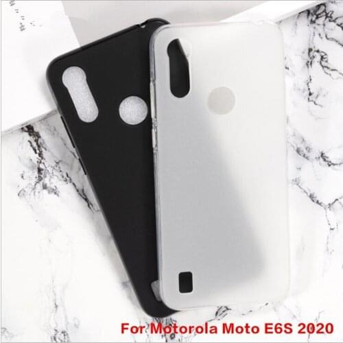 Motorola E6S 2020 Case Silicon Cover Soft TPU Matte Black Phone Protector Shell For Moto E6S 2020 Capa Coque Back Cover Case
