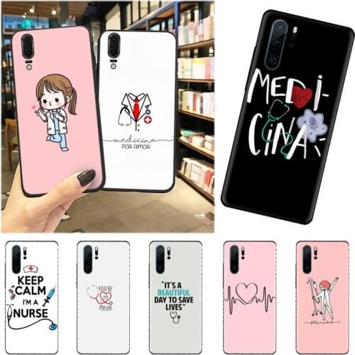 Nurse Doctor Medical Health Phone Case For Huawei honor Mate mate P 10 9X 10i 20 30 40 y7 pro p smart 2019 lite