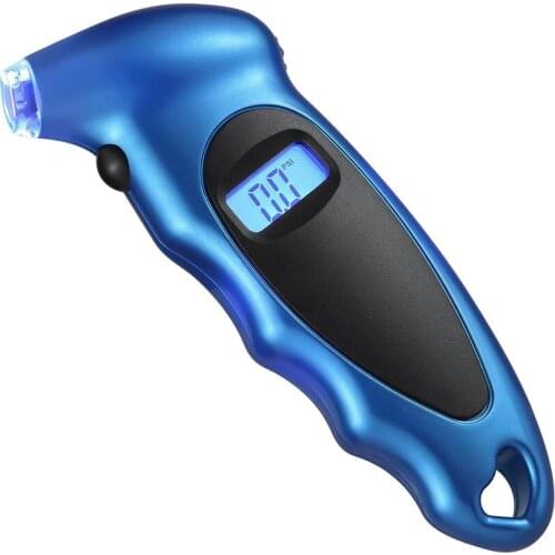 Digital Tire Pressure Gauge 150 PSI High-Precision Pressure Gauge 4 Settings for Car Bicycle with Backlit LCD and Non-Slip Grip