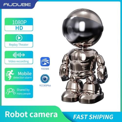2MP 1080P Wifi Night Vision CCTV Camera IP Camera Wireless Security Robot Camera Home Two-way Audio Surveillance