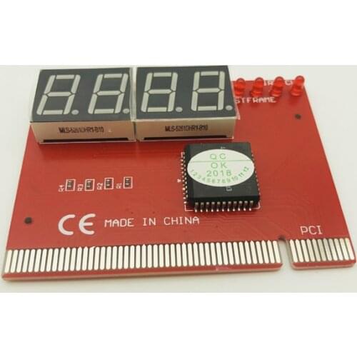 Computer Motherboard PCI POST Card LED 4-Digit Diagnostic PC Analyzer Test POST Cards Plastic Metal High Stability Express Card