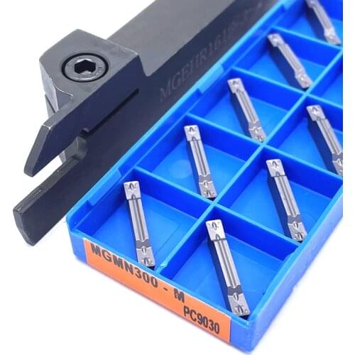 MGMN200-G NC3020/NC3030/PC9030 Grooving Insert Lathe Tool Slotted Carbide Blade Lathe Tool Tungsten Cutting Tool