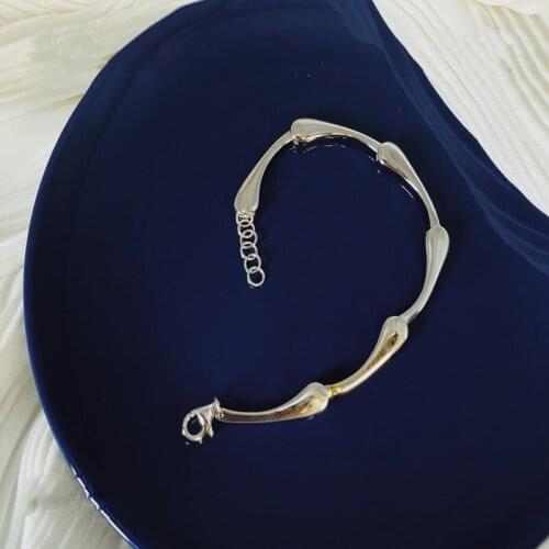 Miuoxion Fashion Retro Water Drop Shape Bracelet Personality Punk Party Jewelry For Women Feature Namour Charm Gift All Seasons