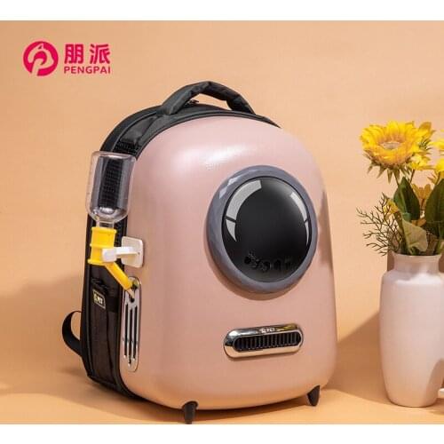 The new space pet bag goes out portable shoulder cat bag car breathable cat backpack travel pet cat supplies