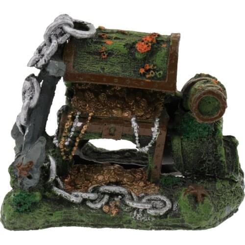 Hollow Tree Stump Wreck Boat Sunk Ship Aquarium Tank Cave Underwater Decor