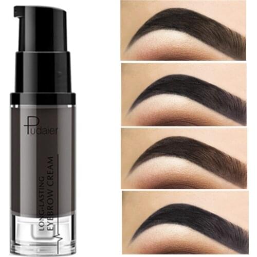 Pudaier Long-lasting Eyebrow Cream Natural Liquid Eyebrow Tattoo Makeup Eye Brow Tint Brows Pigment Black Eyebrow Enhancer