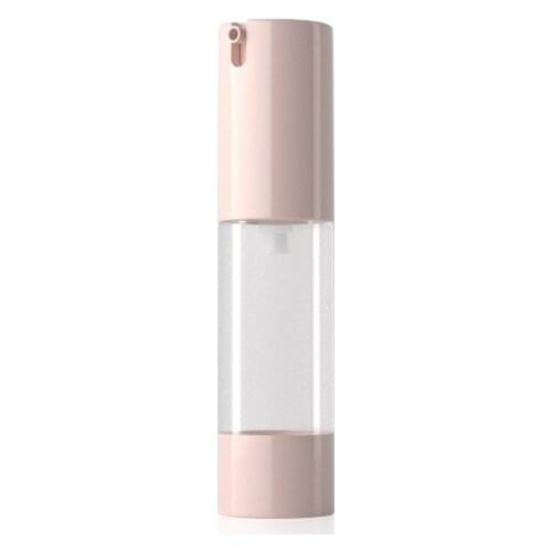 25pcs Empty Vacuum Cosmetic Packaging Container Air Up Lotion Essence Serum Press Pump Clear Pink Airless Bottle 15ML 20ML 30ML