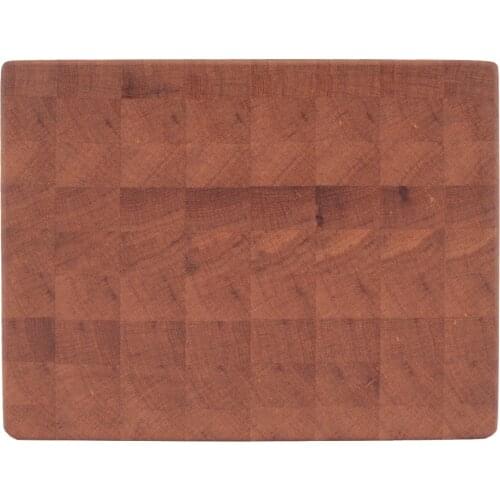 Soandora End Grain Cutting Board Chocolate Oak Natural Texture and Pattern