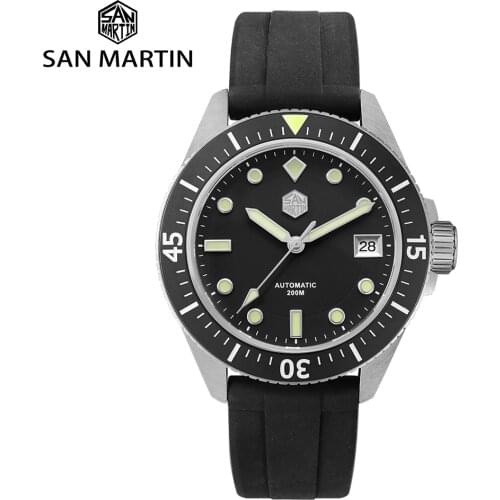 San Martin Mens Stainless Steel Watch