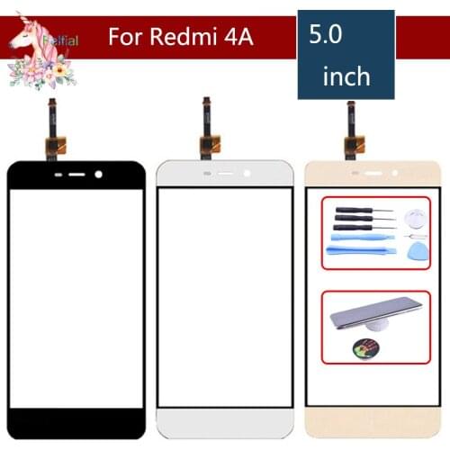 Original quality 4A TouchScreen For Xiaomi Redmi 4A Touch Screen Digitizer Touch Panel Sensor Front Glass Lens replacement
