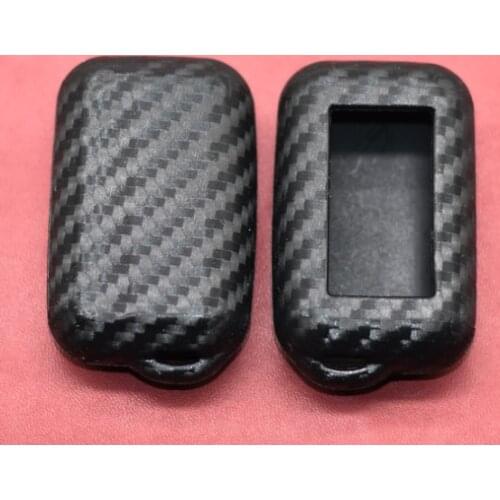 Carbon Silicone Car Key Case For StarLine E95 E65 E90 E60 E91 E61 Two Way Car Alarm LCD Remote Control Fob Protector Cover Bag