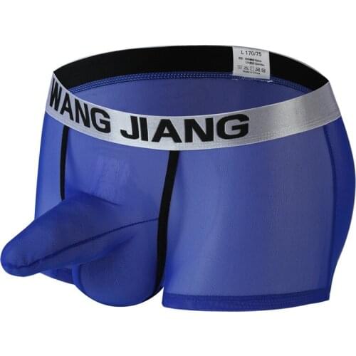 Personality Mens Ventilate Cotton Comfortable And Soft Boxer Brief Health Printing Sexy Elephant Nose Gun Egg Separation Pantie