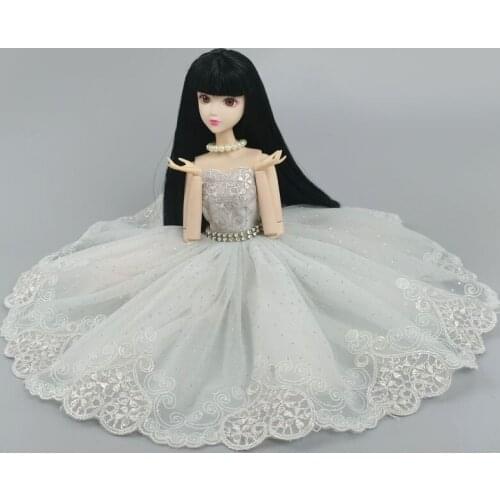 High Quality Ballet Dress For Barbie Doll Outfits 1/6 Dolls Accessories Dancing Clothes 3-layer Skirt Ball Party Gown Kids Toy