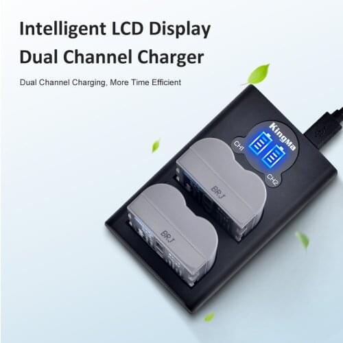 KingMa EN-EL3E Battery (2pack) + LCD Dual USB Charger For Nikon D50 D70 D70S D80 D80S D90 D90s D100 D200 D300 D300S D700 Cameras