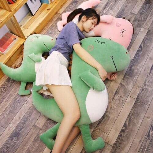 1pc 60/80cm New Dinosaur Plush toy Home Furnishing Stuffed Nap Pillow Decoration as a Gift to Children Soft Dinosaur Present