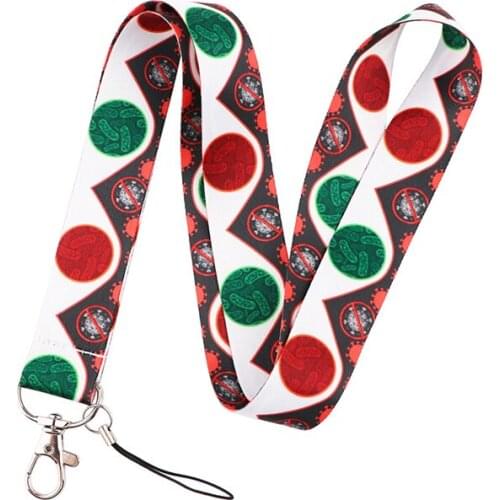 30pcs Bacterial Molecular Cell Doctor Lanyard Keys Phone Holder Funny Neck Strap With Keyring IDDIY Animal webbings ribbons Hang