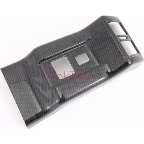Accessories For Mitsubishi Outlander 2019 Carbon Fiber Color Rear Air Conditioner Air Outlet Cover Car Styling