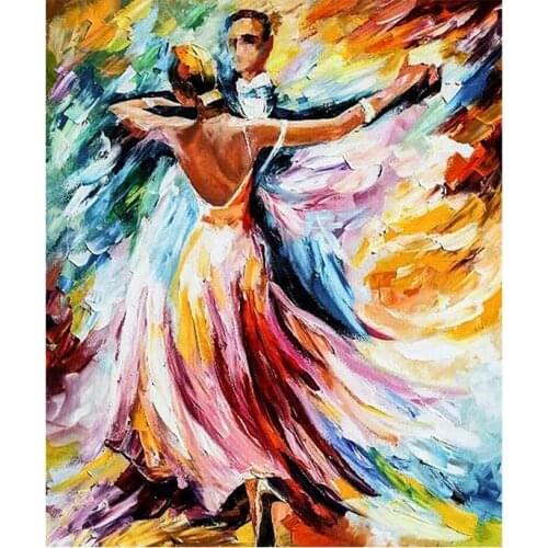 5D DIY Diamond Painting Couple Dancing Crystal Diamond Painting Cross Stitch Lover Painting Needlework Home Decorative