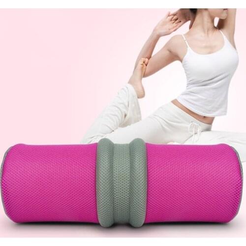 Column Yoga Block with Reticulated Sleeve Removable Pilates Foam Roller Fitness Equipment Gym Muscle Massage Roller Brick Yoga