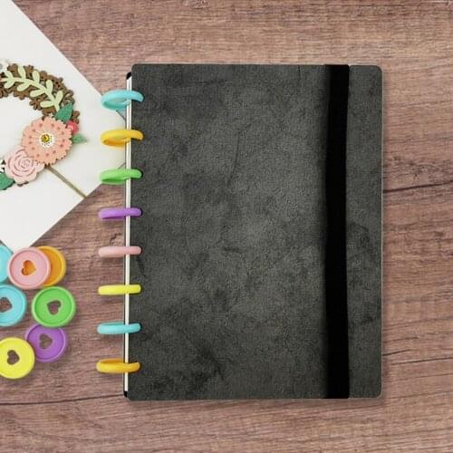 A5 Mushroom Hole Hand Account Book Gift Set Loose-leaf Notebook Journals Agenda Planner Gift Set DIY Student Notebook Stationery