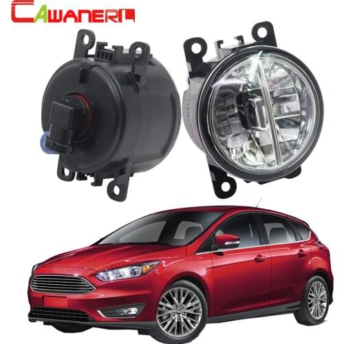 Cawanerl For Ford Focus MK2 MK3 2004-2015 H11 Car Accessories LED Fog Light Bulb 4000LM White 6000K 12V Daytime Running Lamp DRL
