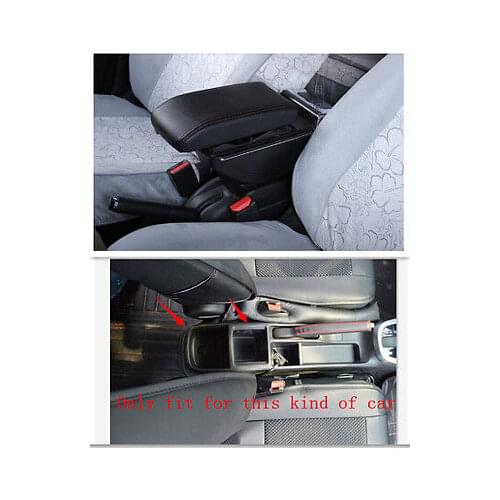 Black Storage Box Armrest Center Console For Honda FIT JAZZ 2014 2015