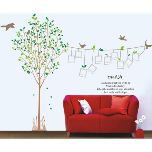 DIY XXL 2pcs Photo Frame Tree Vinyl Wall Decals for Living Room Decorative Stickers ZY215AB Shelf Decoration Home Decor