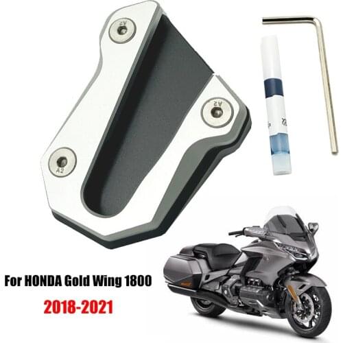 Goldwing 1800 Motorcycle CNC Foot Kickstand Side Stand Enlarge Extension plate For HONDA GL1800 GL 1800 Goldwing1800 2018-2021