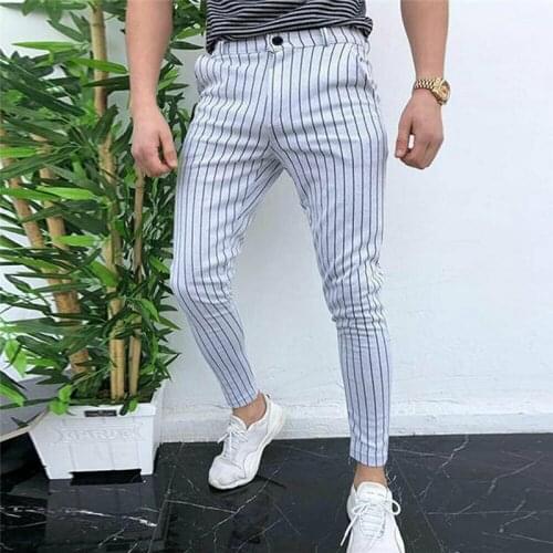New Mens Trouser Joggers Slim Fits Stripe Casual Pants Streetwear Sweatpants Jumpsuit Baggy Pants Men Gym Pantalón De Hombre