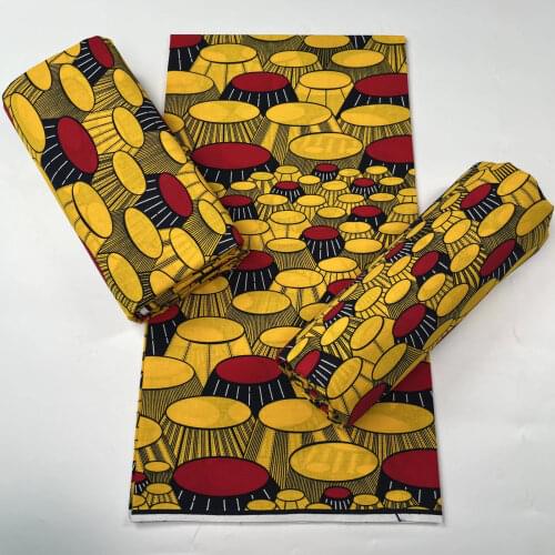 New style high quality 100% cotton Ankara African wax prints fabric for dress 6yards/pcs