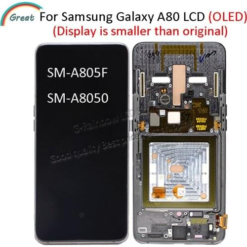 OLED For Samsung Galaxy A80 LCD Display Touch Screen Panel Digitizer Replacement For Samsung A80 A805 A805F LCD