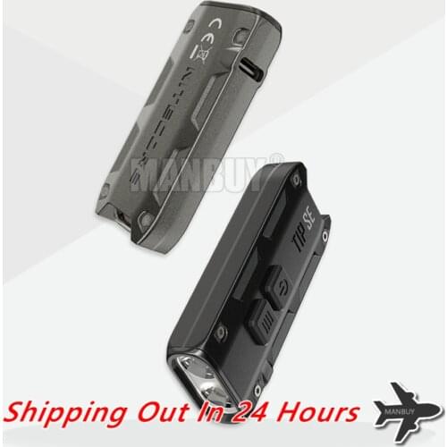 Original nitecore TIP SE mini Metal Key Lamp 700 Lumens 2x LED USB-C Rechargeable Flashlight for Outdoor Camping Daily EDC Torch