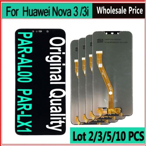 5 piece/lot original LCD for Huawei Nova 3i INE-LX2 For huawei nova 3 PAR LX1 LCD Display Touch Screen Digitizer Assembly