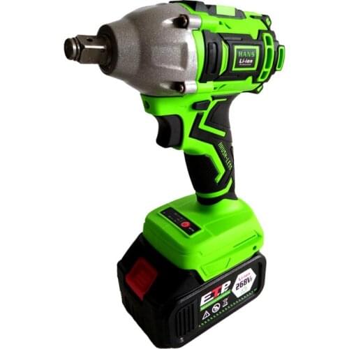 Rechargeable Brushless Electric Wrench Green Cordless Cordless Lithium Battery Wrench Impact Wrench