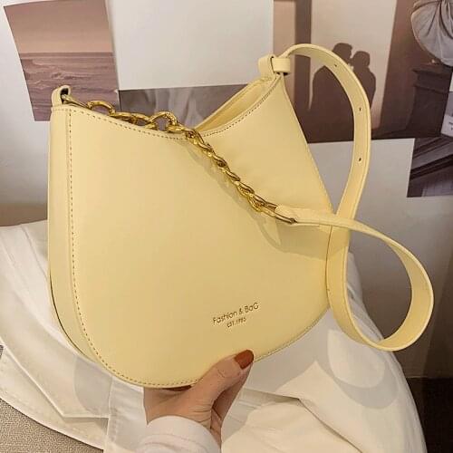 Simple Women Handbags Designer Female Messenger Bags Vintage Chain Crossbody Bag Ladies Shoulder Bag Girls Casual Hobos Bags New