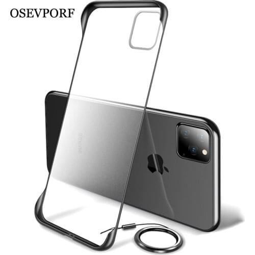Transparent Frameless Matte PC Phone Case For iPhone 12 11 Pro Max XS XR X 7 6 S 8 Plus Slim Clear Cover For iPhone 12 Capinhas