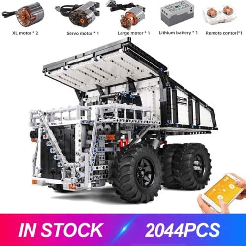 Mould King 13170 Custom RC Mining Dump Truck Compatible MOC 29973 Building Blocks Bricks Assemble Toys Christmas Gifts