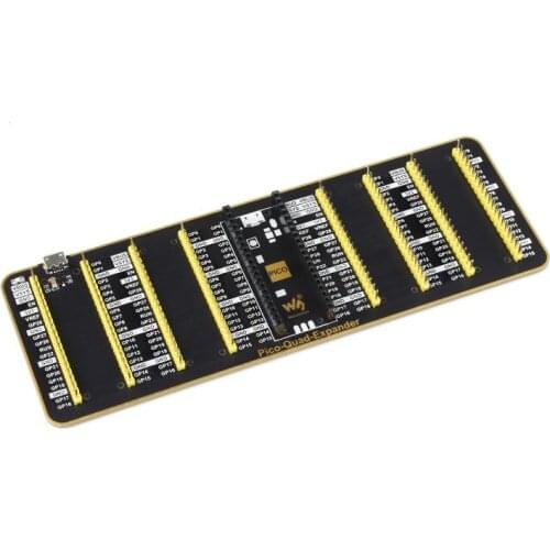 Raspberry Pi Pico Quad GPIO Expander Four Sets Of Male Headers for Connecting More Expansion Modules, USB Power Input Connector
