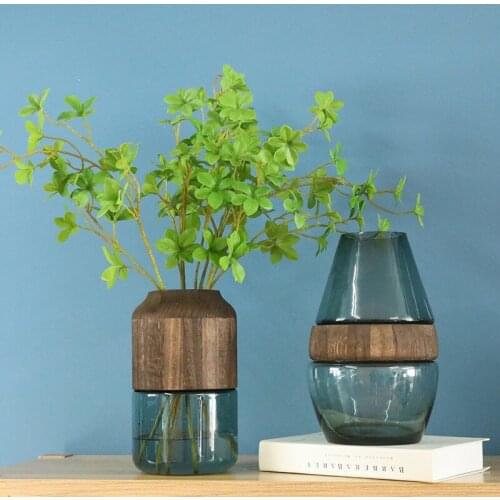 Luxury Modern Art Transparent Glass Vase Decoration Home Decor Nordic Mdoern Large Vases for Flowers Living Room Decoration Gift