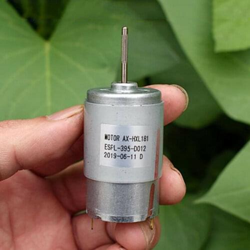 Micro RS-395 Carbon Brush DC Motor DC 12V 18V 24V 8800RPM Large Torque 22mm Shaft Long Life Mute Electric Engine