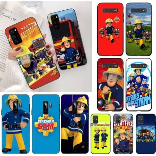 YJZFDYRM Fireman Sam Children Art Soft Phone Cover for Samsung S20 plus Ultra S6 S7 edge S8 S9 plus S10 5G lite 2020