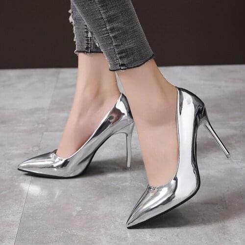 Comfortable Hot Sale Thin Heel Silver High Heels Womens New Style In Spring Women Heels High Heels Heels for Women